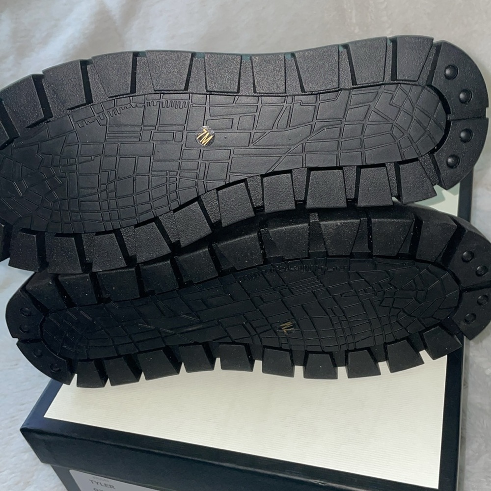 NWT J/SLIDES TYLER Black Leather Platform Penny Loafer - Picture 15 of 16